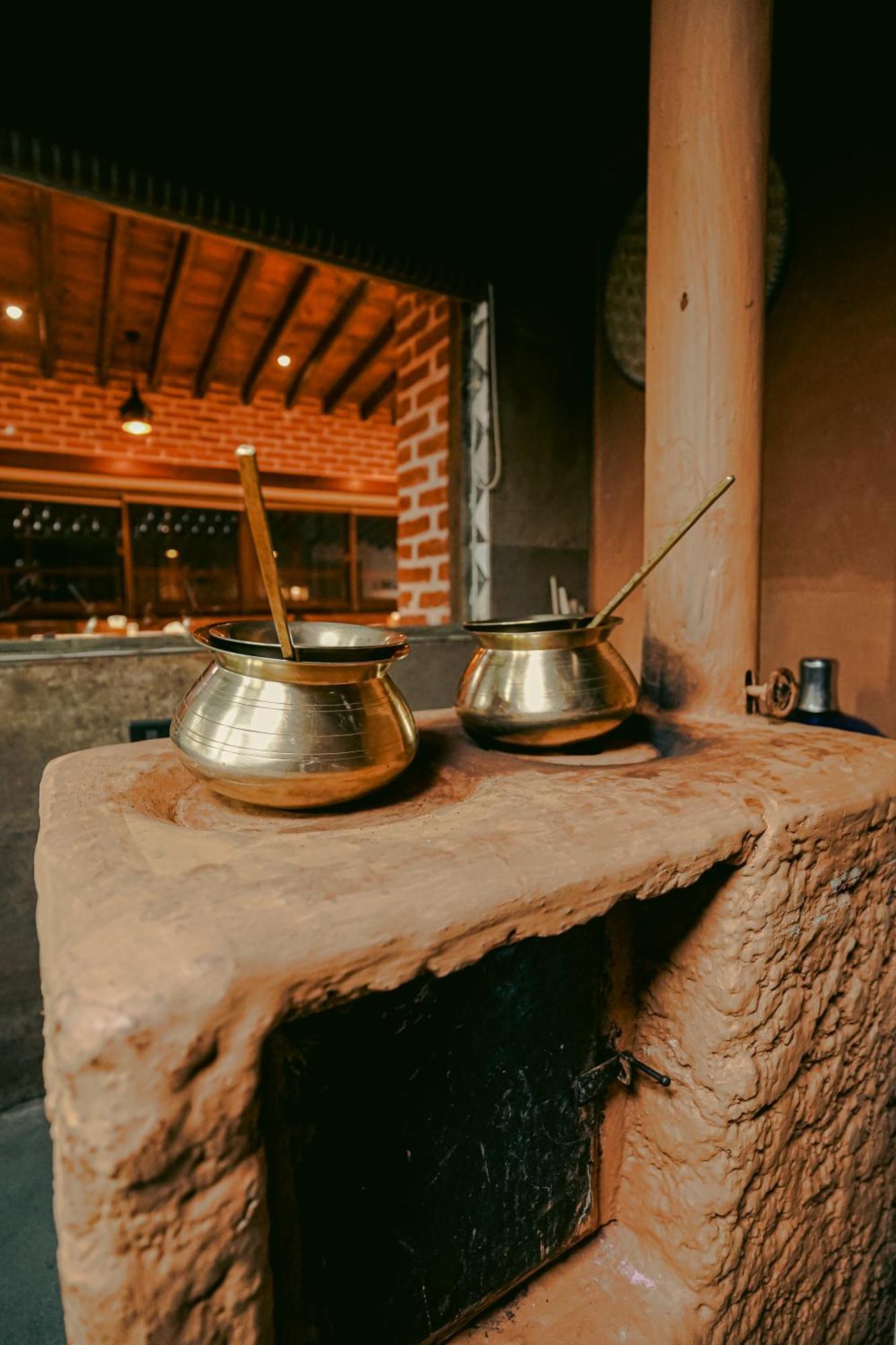 Basera Boutique Hotel Kathmandu Buitenkant foto A pair of traditional Turkish coffee pots