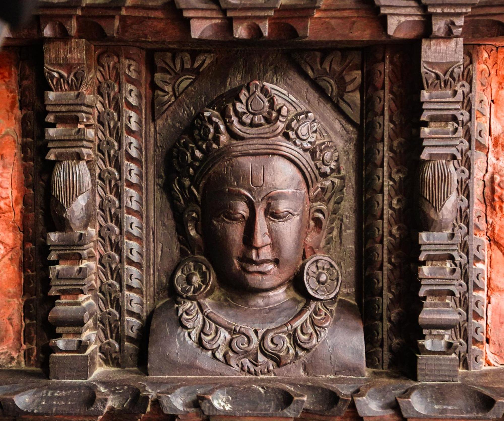 Basera Boutique Hotel Kathmandu Buitenkant foto A 12th-century statue of the Buddha at the temple